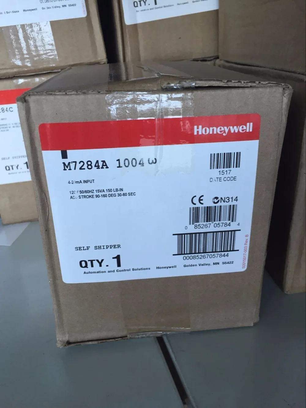 M7284A1004 17Nm Honeywell Damper Actuators Modutrol Motor For Burner New Original