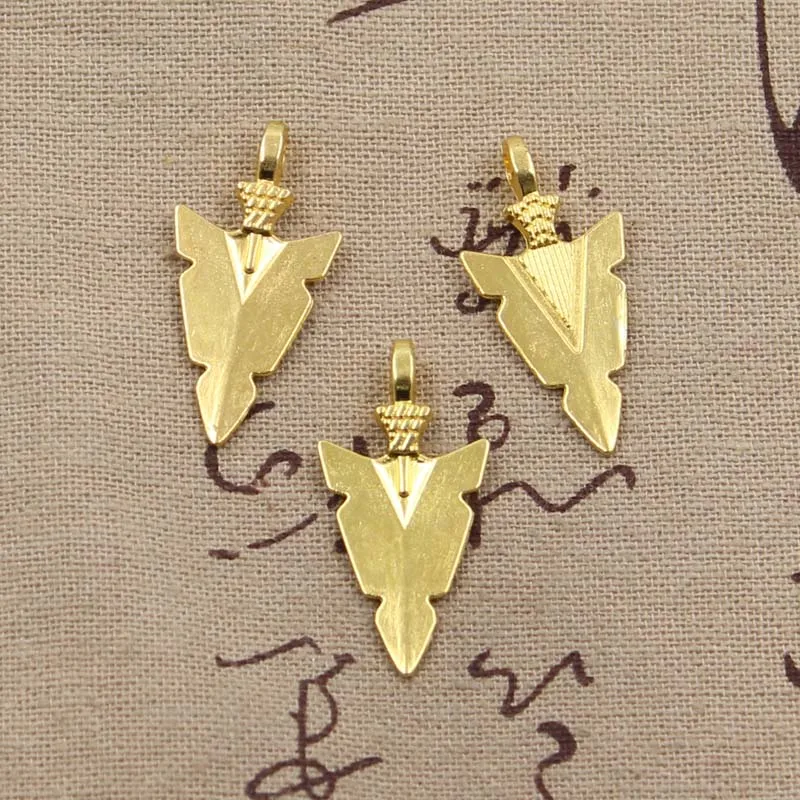 12pcs Charms Indian Arrowhead Dagger 28x15mm Antique Making Pendant fit,Vintage Tibetan Bronze Silver color,DIY Handmade Jewelry