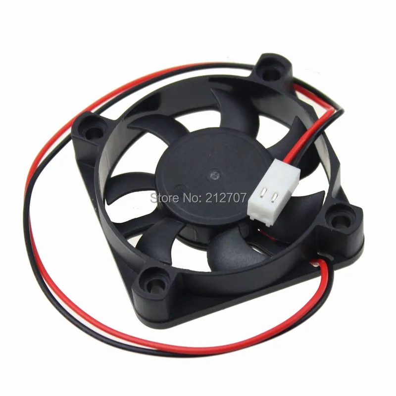 2 Pieces/lot Gdstime 5010 12V 2Pin-2510 Connector 9 Blades 50mm*50mm*12mm 50mm 12V DC Cooling Fan