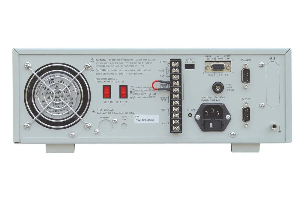 AC/DC 8- Channel Scanning Withstanding Voltage Hipot Tester/Insulation Tester TH9201S AC/DC:5KV/6KV,30 mA/10 mA; 0.01MΩ-9.99GΩ