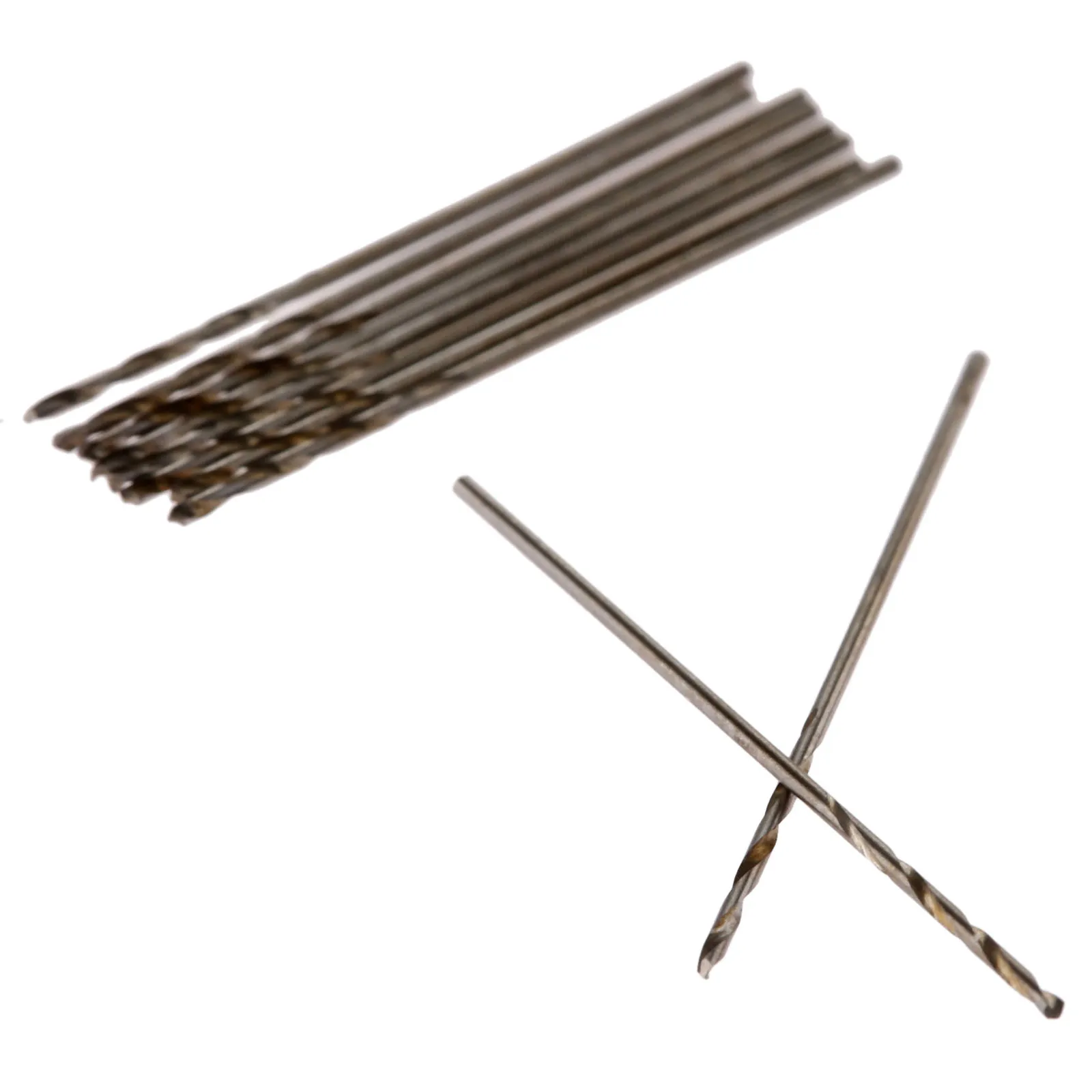 Juego de brocas helicoidales de acero de alta velocidad, herramientas de perforación de madera de vástago Micro recto, HSS, 0,6mm, 10 unidades