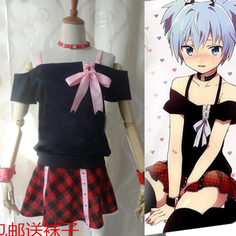 

Assassination Classroom Ansatsu Kyoushitsu Shiota Nagisa Cosplay Costume Whole Set