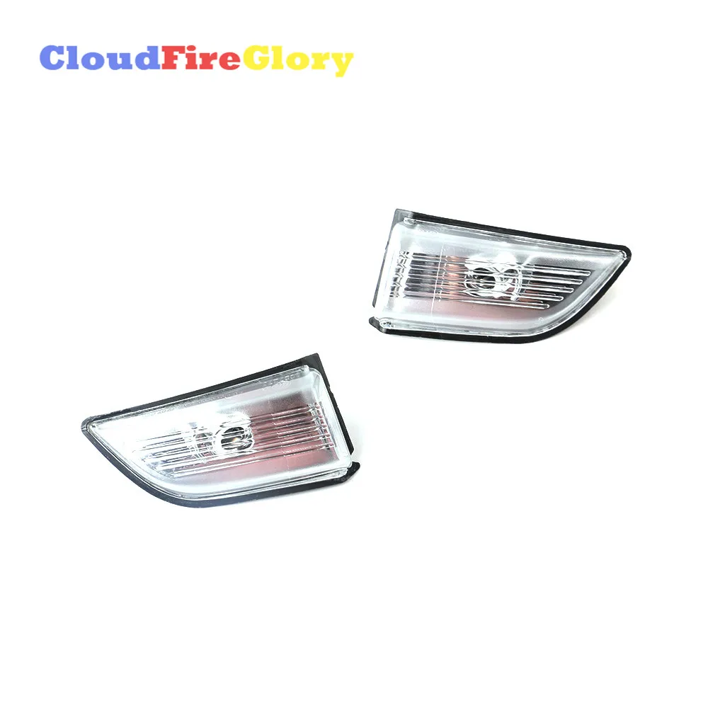 CloudFireGlory For Volvo XC60 2009-2013 Pair Front L R Wing Mirror Turn Signal Indicator Lamp Light Lens 31217288 31217289