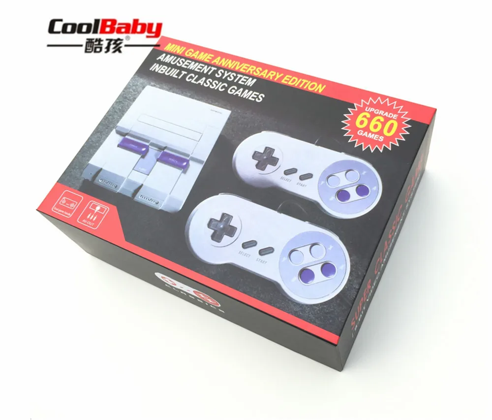 Neue AV-USB Interface Dual Gamepad Steuert Retro Familie Klassische Handheld Spiel Spieler Gebaut-in 660 Spiele Mini TV Spiel konsole