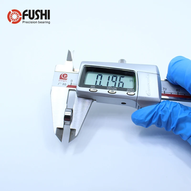 Rolamentos de esferas miniatura R3 ZZ, rolamento R3ZZ, ABEC-1, 3, 16 "x 1, 2" x 0,196 ", R3Z para modelos RC, 10pcs