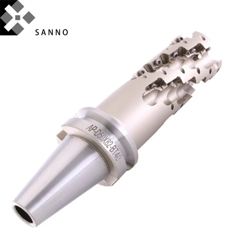 BT40 Indexable spiral milling cutter holder roughing crude milling cutter 56L 84L 112L  indexable helical milling tools