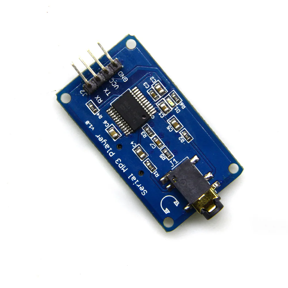 YX6300 UART TTL Serial MP3 Music Player Module Micro SD / SDHC3.2-5.2V