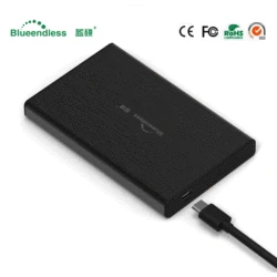 케이스 Hd Externo Sata to USB 타입 C 3.1 HDD 박스 HDD 2.5 외장 하드 드라이브 케이스 9.5MM 6TB, 알루미늄 Hdd 박스/캐디