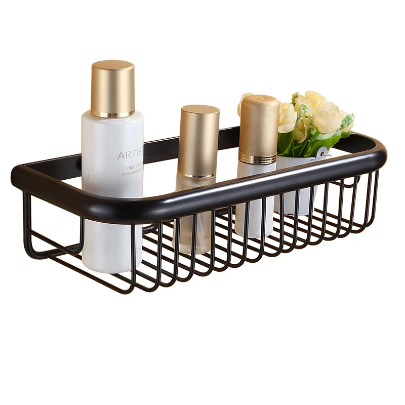 Bathroom Shelf Gold/Chrome/Rose Gold Brass Shower Shampoo Soap Cosmetic Shelf Bathroom Accessories Storage Organizer Rack Holder