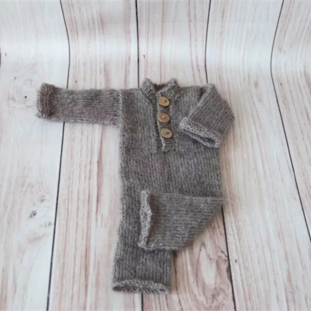 

Bear Hooded And Hat Onesie Newborn Size Newborn Photo Prop Footed Sleeper Outfit