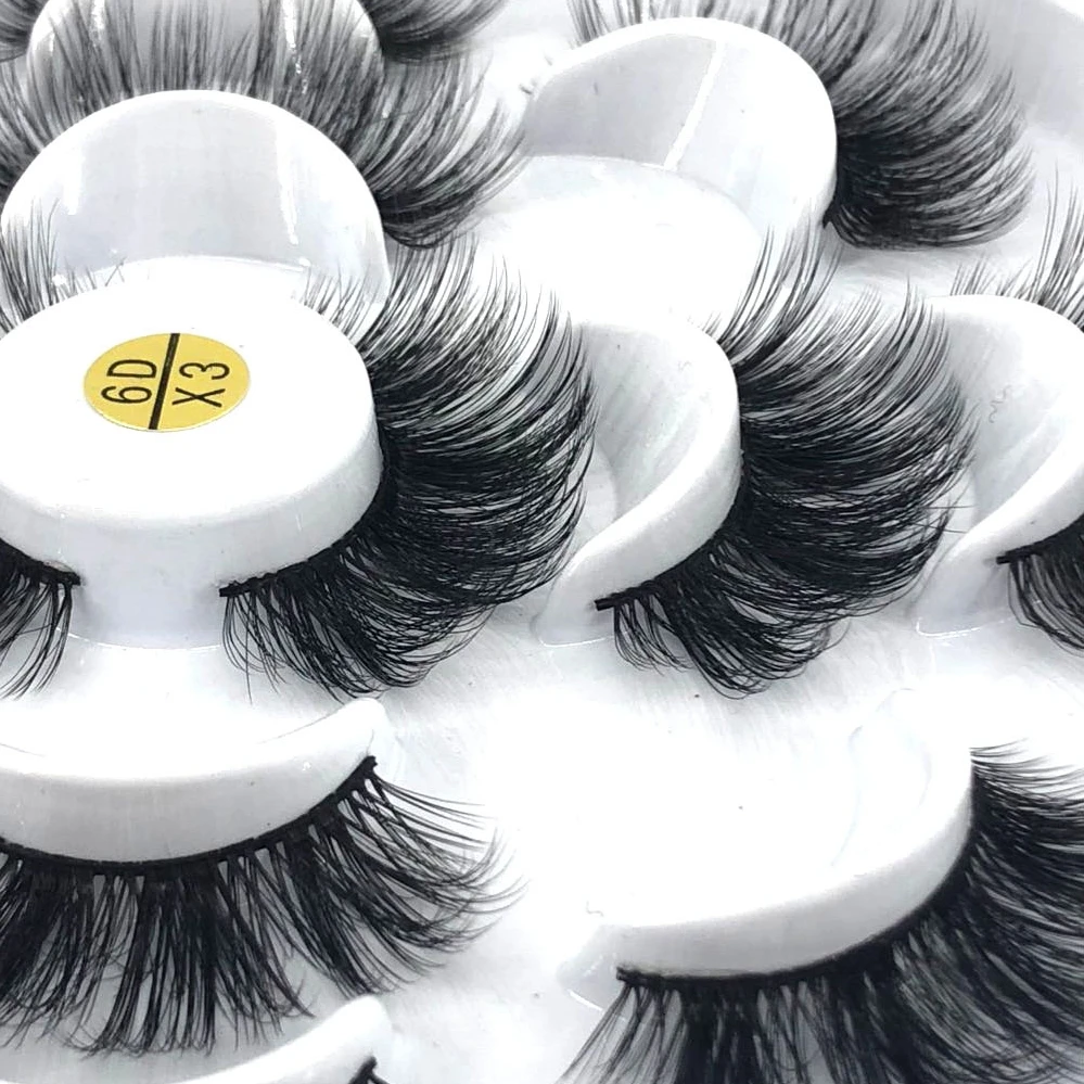 HBZGTLAD 2/4/7 pairs natural false eyelashes fake lashes long makeup 3d mink lashes eyelash extension mink eyelashes for beauty