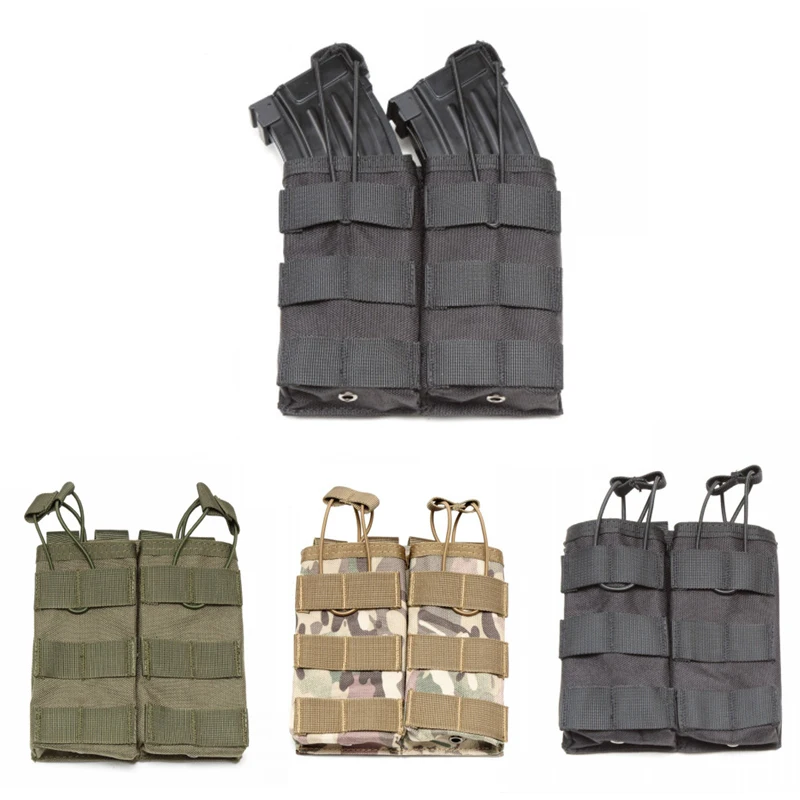 Nylon Tactical MOLLE Magazine Pouch Single/Double Accessories Bag Outdoor Hunting Paintball Airsoft Gear Triple Cartridge Bags