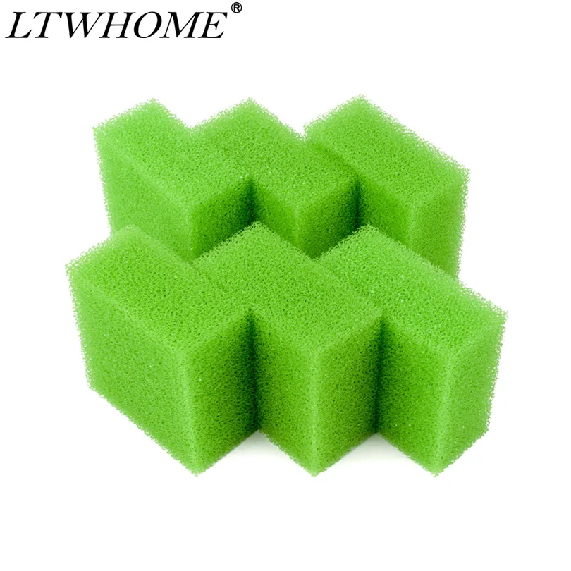 LTWHOME Compatible Medium Aquarium Foam Filter Pads Fit for Juwel Compact / Bioflow 3.0