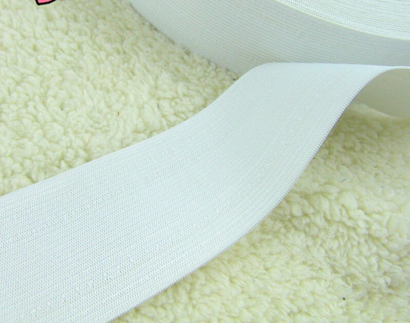 

10 meters 4.8cm 1.88" wide ivory stretch elastic lace trim ribbon tapes for skirt pant waistband MM337