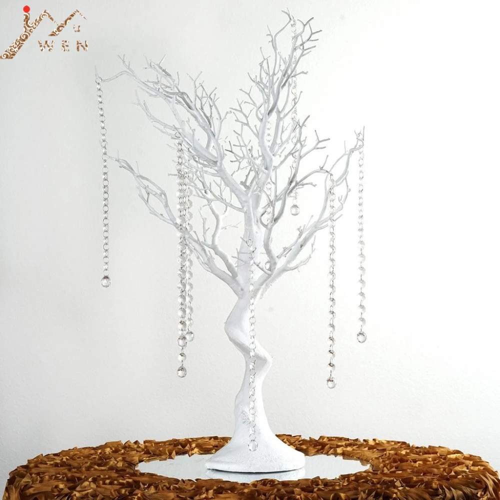 

30" Manzanita Artificial Tree White Centerpiece Party Road Lead Table Top Wedding Decoration