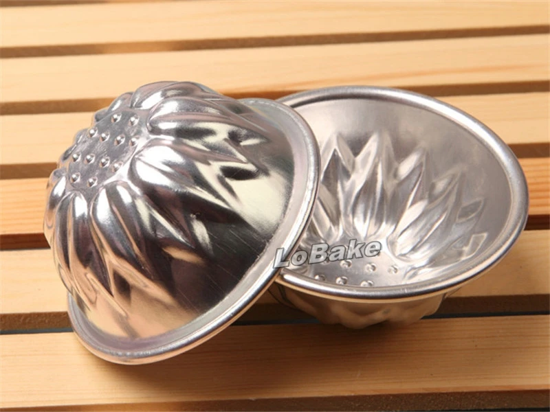 (10pcs/lot) Latest 3 inches chrysanthemums flower shape aluminium alloy pizza pie pan jelly tartes mold for DIY bakery tools