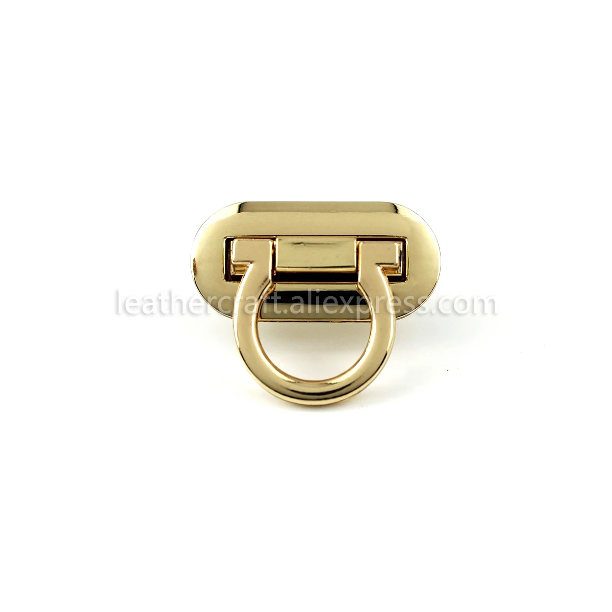 1x Metall-Taschenverschluss Ovaler Klappverschluss Schnallen Druckverschluss Lederhandwerk Damen-Taschenzubehör Geldbörsen-Handtaschen-Accessoires – Detail 7