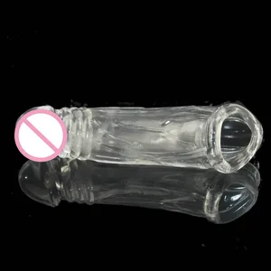 الواقي الذكري تأخير قابلة لإعادة الاستخدام للرجال القضيب الموسع المنتج الجنسي تأخير القضيب موسع 2 حلقات العجز الجنسي الواقي الذكري الممتد دسار الأكمام أعلى 8 مبيعات للواقي الذكري القابل لإعادة الاستخدام - رقم 7