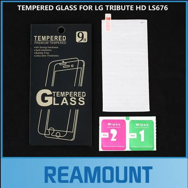 

200 pcs Wholesale 0.3mm Fingerprint Proof Frosted Matte Tempered glass For LG TRIBUTE HD LS676 Screen Protector Protective Film