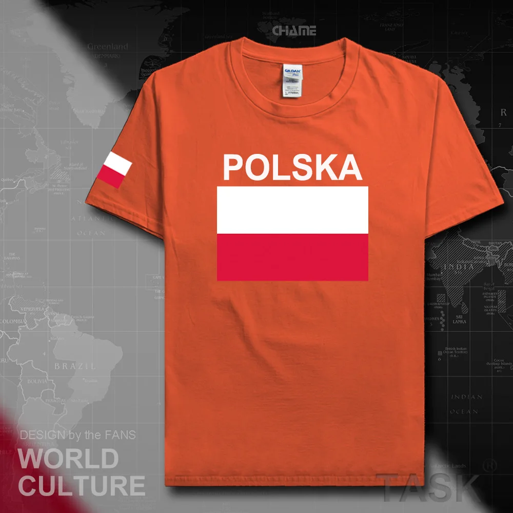 Poland mens t shirts Polish Pole 2017 jerseys hip hop nation cotton t-shirt fitness clothing tops tees country POLSKA POLAK flag