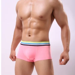 New Men Underwear Boxers Shorts Sexy Men's Boxer Trunks hombre Underpants Male Lingerie Bulge Pouch Panties Cotton Comfortable