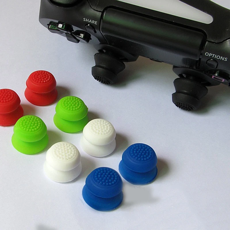 2 Pcs ThumbStick Joystick Grip Caps Extra High Enhanced Cover For Sony PlayStation 3/4 PS3 PS4 Xbox 360 Switch Pro Controller