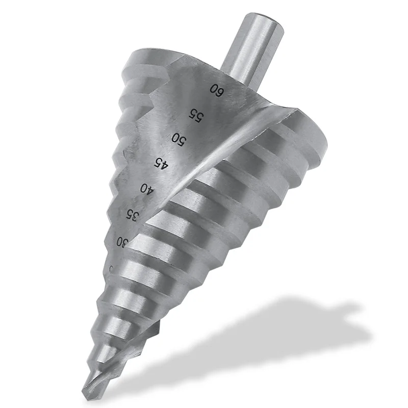 Cono Foro Opener Cutter Passo Punta del trapano HSS 6-60mm In Acciaio Del Metallo Foro Cutter bit Strumento di Potere Uso