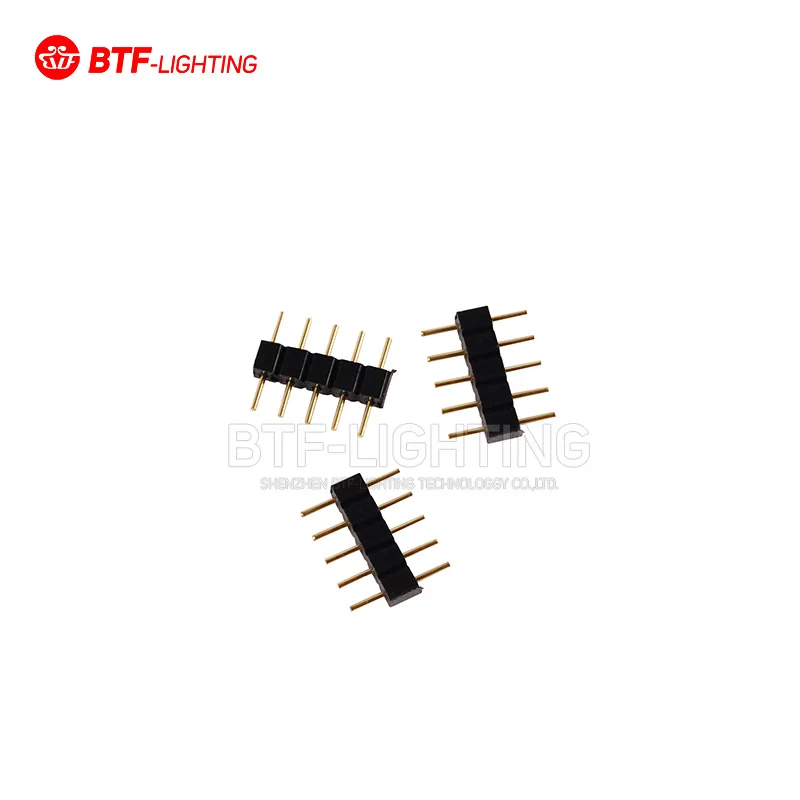 100 pcs 4pin/5pin RGB Needle Connector for 5050 2835 3528 RGB RGBCW RGBWW Led Strip Light 4pin 5pin RGB Led Connector