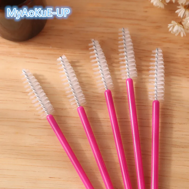 50 pcs/lot Nylon Material Disposable Brushes For Eyelash Extension Eyelashes Mascara Wands Applicator Makeup Tools