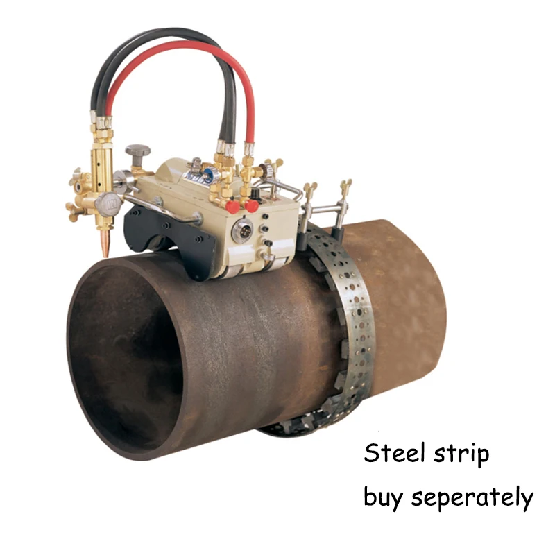 Máquina de corte de tubulação magnética elétrica, cortador de chama semiautomático, máquina de ranhura de gás de tubulação