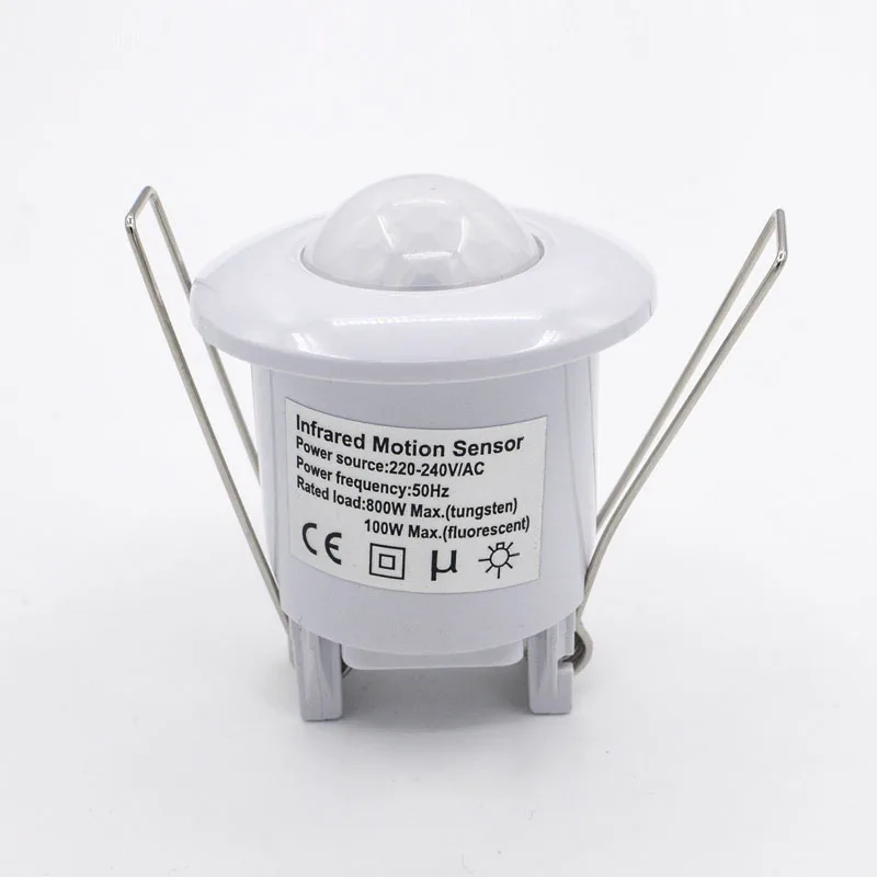 Hight Quality  AC110V-240V 50Hz 360 Degree Mini Recessed PIR Ceiling Occupancy Motion Sensor Detector Switch