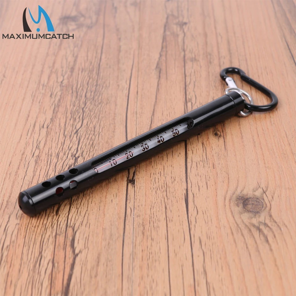 Maximumcatch Fishing Water Thermometer with Stainless Steel Case Celsius and Fahrenheit Degree Temperature Fishing Tackle Tool