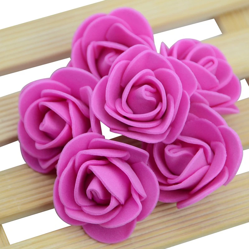 Über 480 Stück-500 Stück/3 cm Mini-PE-Schaum-Rosenblütenkopf, künstliche Rosenblüten, handgefertigt, DIY, Party, Hochzeit, Heimdekoration – Detail 15