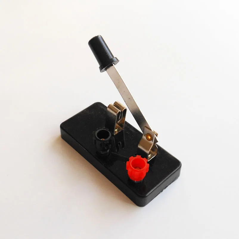 Black Physics Teaching Experiment Small Single Pole Switch Student\'s Science and Technology Class Toggle Switches DIY Accessory