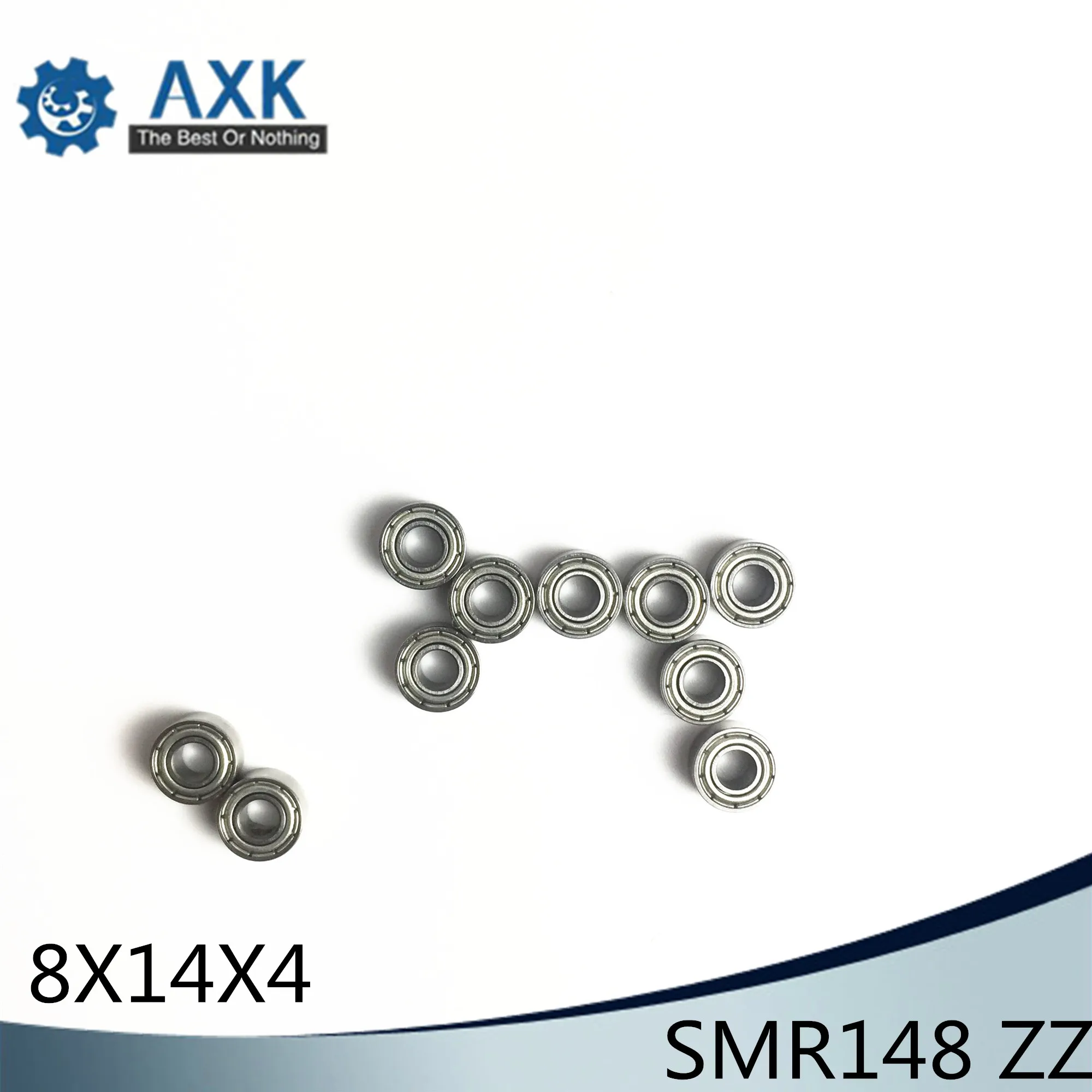 SMR148ZZ Bearing 8*14*4 mm ( 10PCS ) ABEC-1 Stainless Steel Ball Bearings Shielded  SMR148Z SMR148 Z ZZ