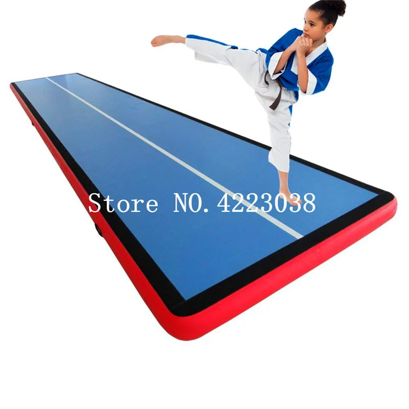 Free Shipping Free Pump 6x1x0.2m Inflatable Air Track Gymnastics Tumbling Mat Air Floor For Home Use, Beach, Park