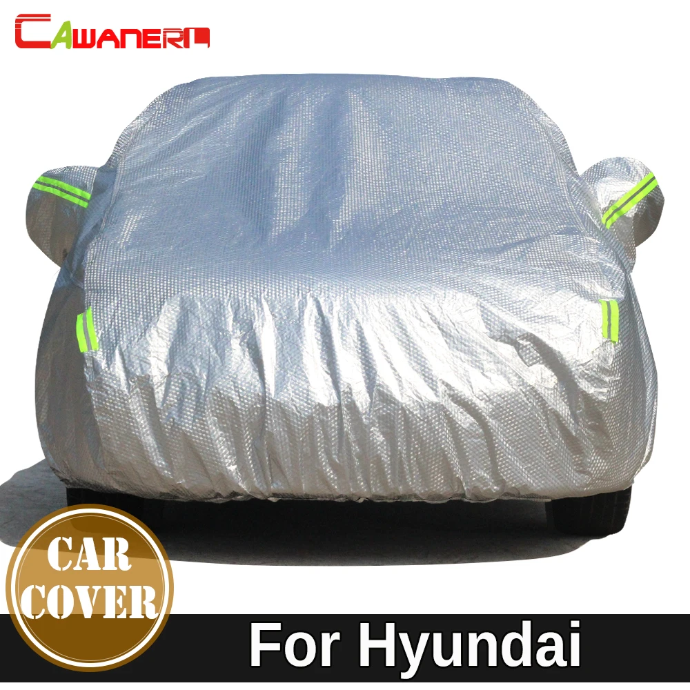 

Cawanerl Cotton Car Cover Waterproof Sun Shade Snow Hail Rain Protection Cover For Hyundai Genesis XG Coupe Rohens Matrix Sonata