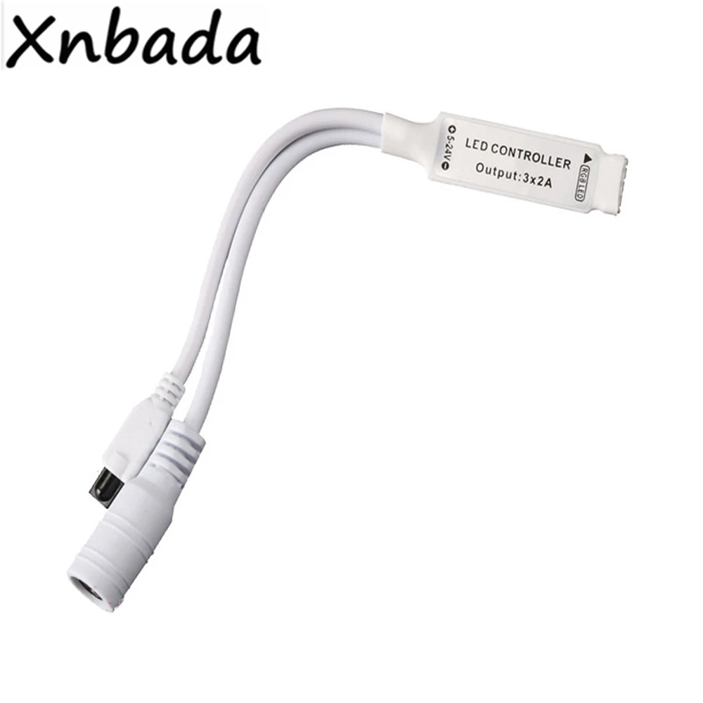 Mini 24Keys Rgb Led Strip Ir Afstandsbediening Met Mini Ontvanger Voor 3528 5050 Rgb Led Strip DC12V