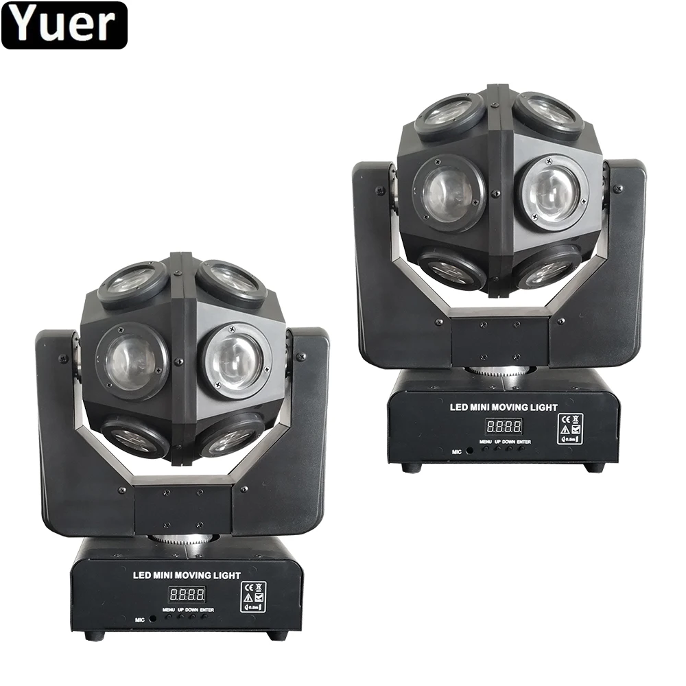 

2Pcs/Lot Moving Head 12x10w RGBW 4IN1 LED Beam Light DMX512 Football Moving Head Light Professional DJ Party Disco Stage Lights