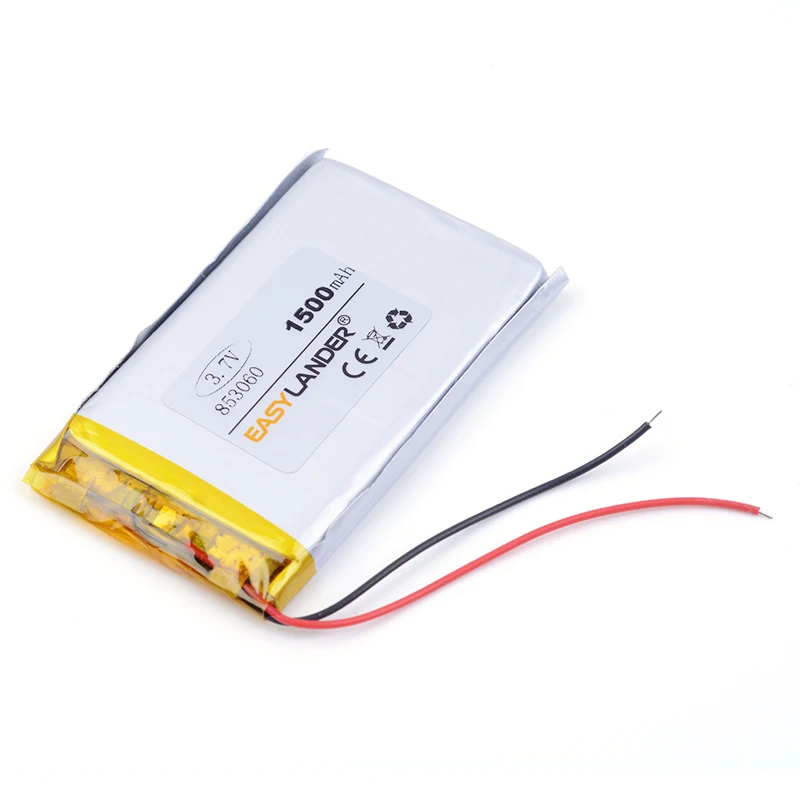 Células de bateria recarregáveis do íon de li-po li do polímero do lítio de 3.7v 1500mah 853060 para mp3 mp4 mp5 gps psp bluetooth móvel
