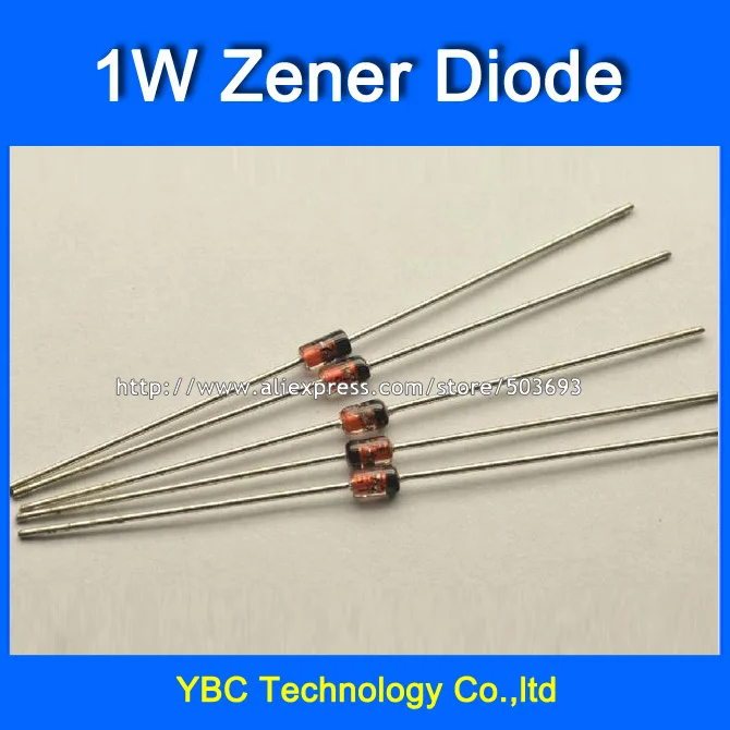 500pcs/lot 1W  1N4727 IN4727~1N4756 IN4756 3V~47V Zener Diode 29values for Your Choice