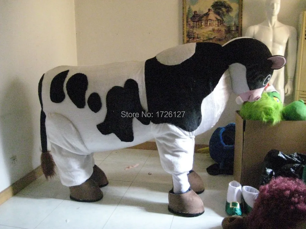 mascot 2 person cow mascot costume custom fancy costume anime cosplay kit mascotte theme fancy dress carnival costume