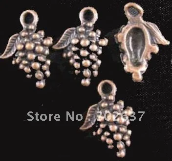 FREE SHIPPING 240pcs Antiqued copper plt Grape charms A741C