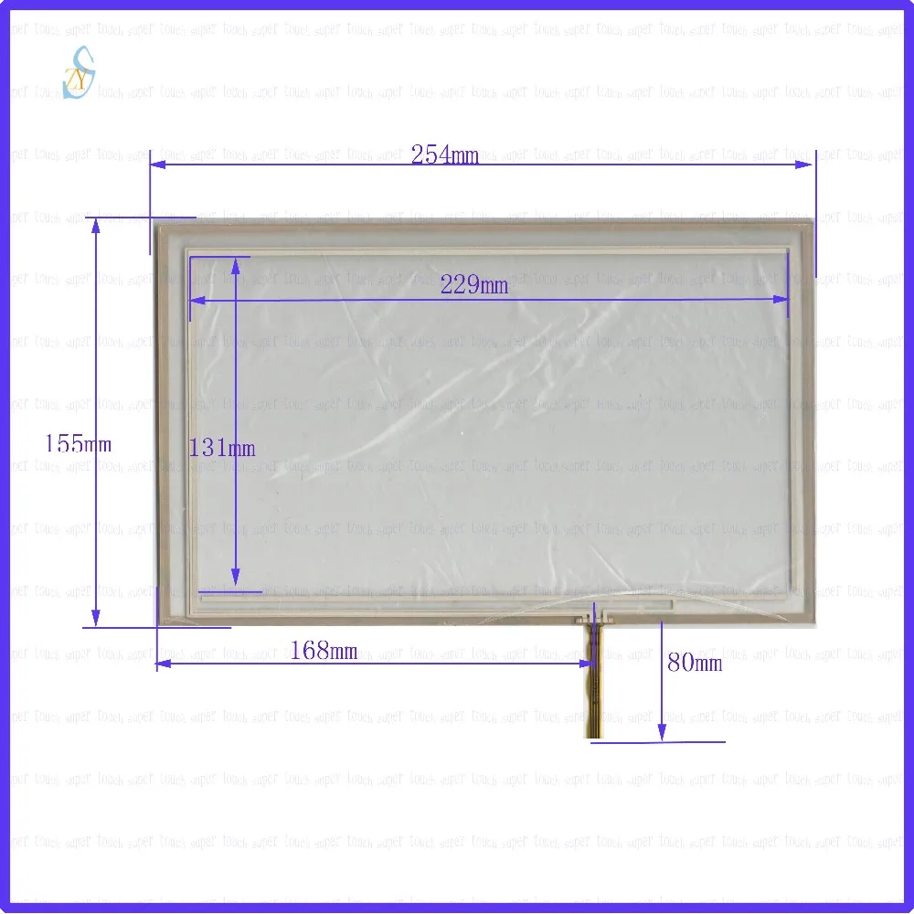 

ZhiYuSun 2PCS/Lot 254*155 10.4inch 4 lines Resistive touch screens 254mm*155mm screen free shipping GLASS thickness is 2.2mm