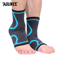 AOLIKES 1 Pair  Sport Ankle Support Protector Compression Ankle Brace Comfort Anti Sprain Basketball Football Foot Sport Safety