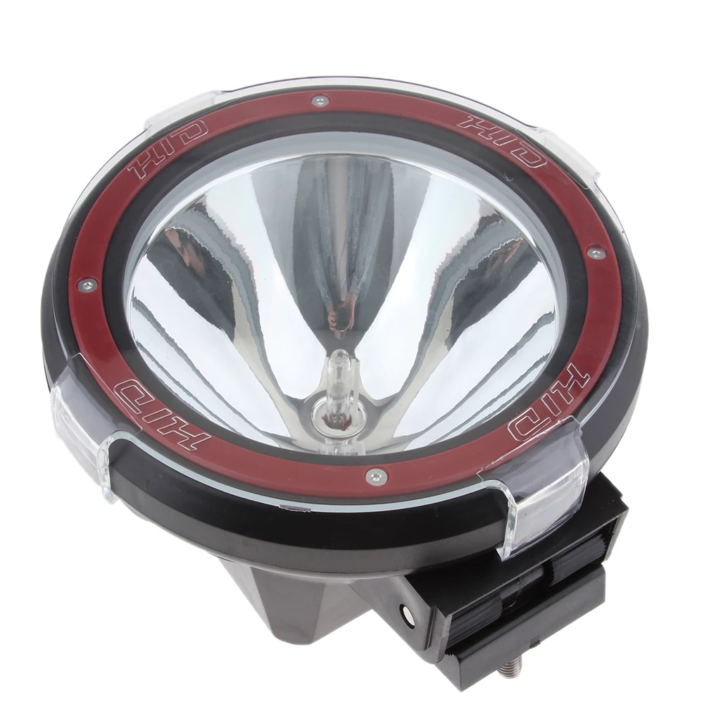 dolity 7 Inch 55W Flood Driving Lights HID Xenon 12V Trucks SUV Spot Work Light Red