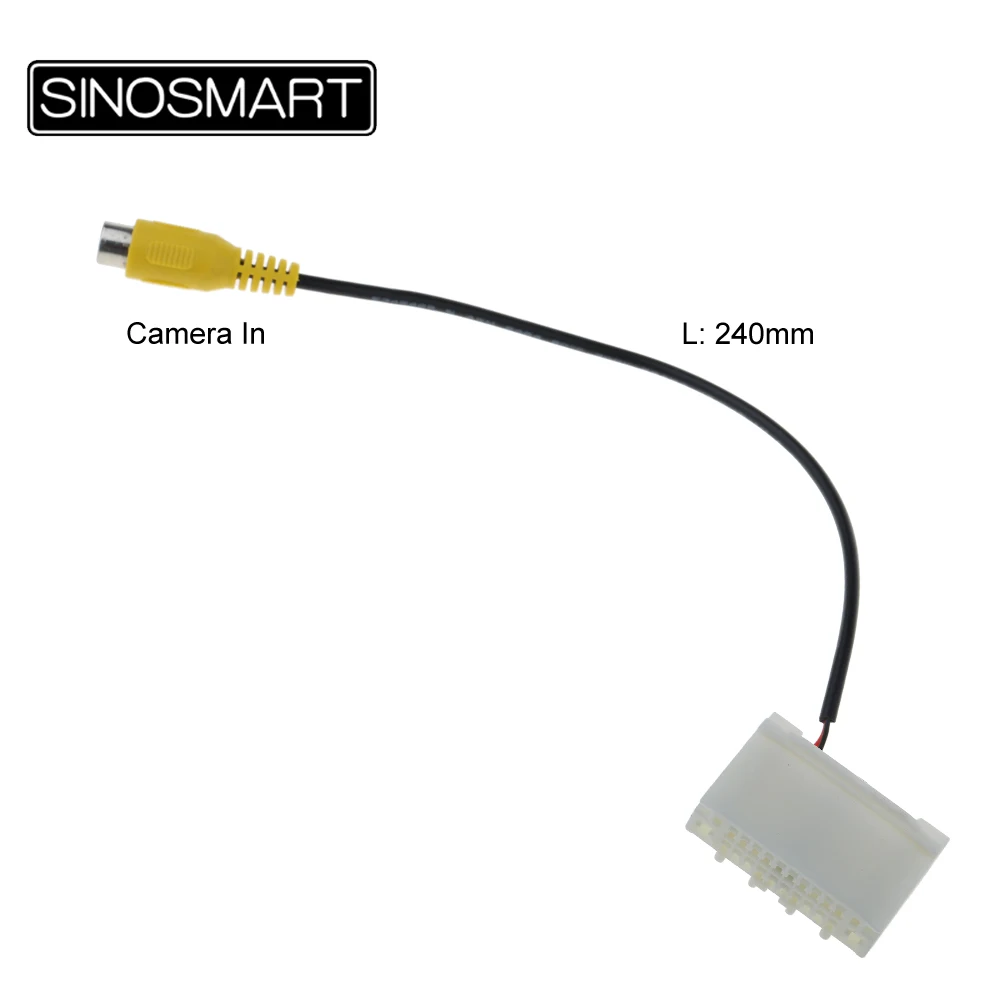 SINOSMART C20 20-PIN Reversing Camera Connection Harness for Jeep Compass OEM Monitor without Damaging Car Wiring