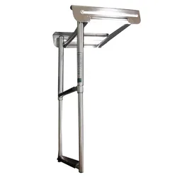 2 Step Pulley Stainless Steel Telescoping Marine Boat Ladder Swim Step Over Platform accessories marine