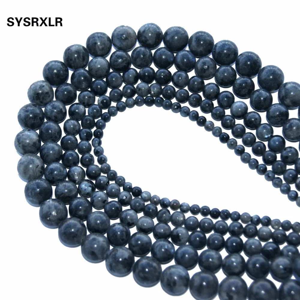 Wholesale AAA+ Black Spectrolite Natural Stone Beads For Jewelry Making Labradorite Stone DIY Bracelet Necklace 4 6 8 10 12 MM