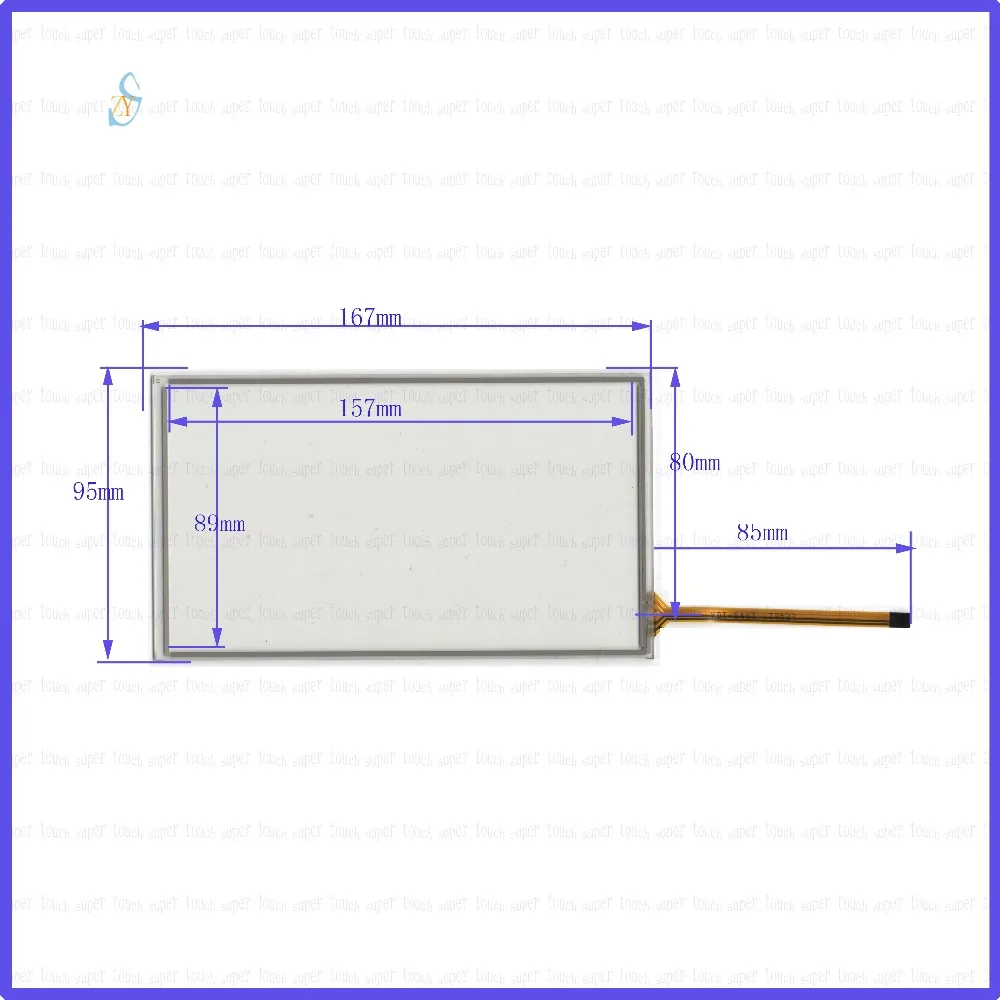 ZhiYuSun  167mm*95mm KDT-6403 7inch Touch Screen glass 4 wires resistive USB touch panel overlay kit  167*95 TOUCH SCREEN